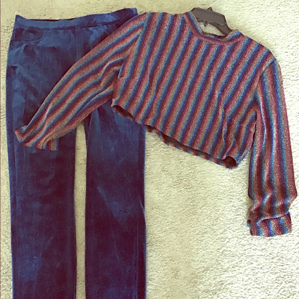 That 70’s Roller Girl Pant & Crop Top Set